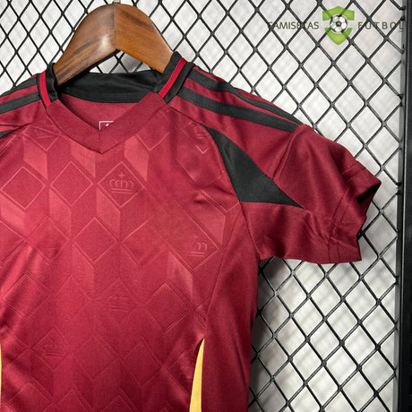 Equipación Belgica 24-25 Local Uefa Euro 2024 Niño Personalizado