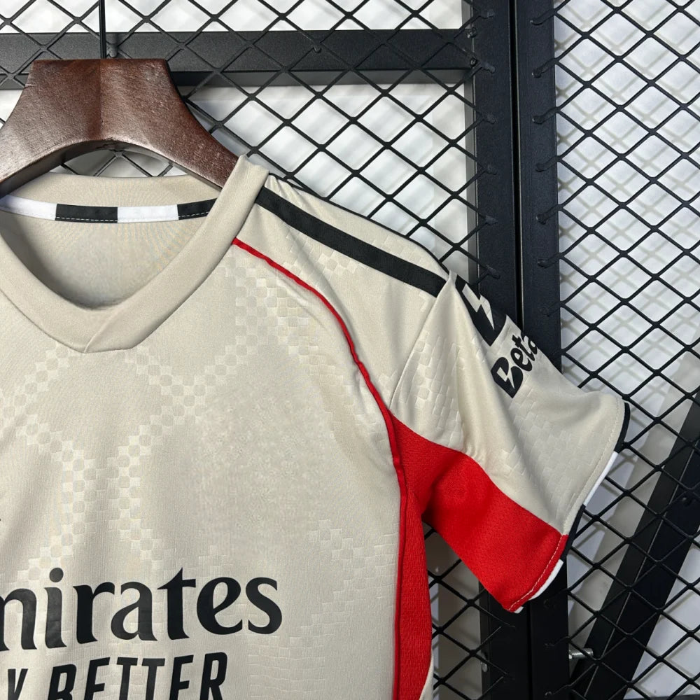 Equipación Benfica 25-26 Visitante Beige Niño Equipación Niño