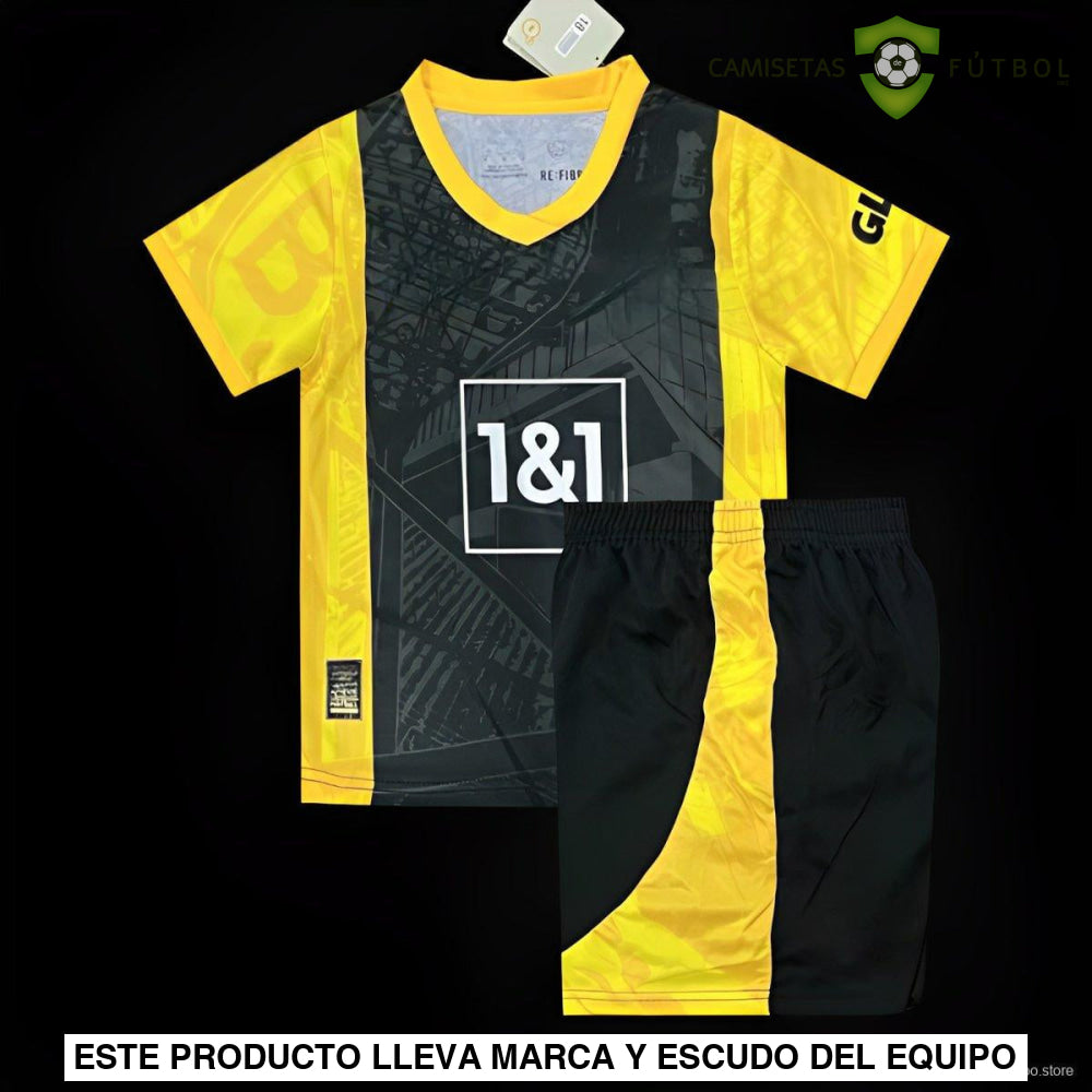 Equipación Borussia Dortmund 24-25 Edición Especial 50 Años Niño Personalizado