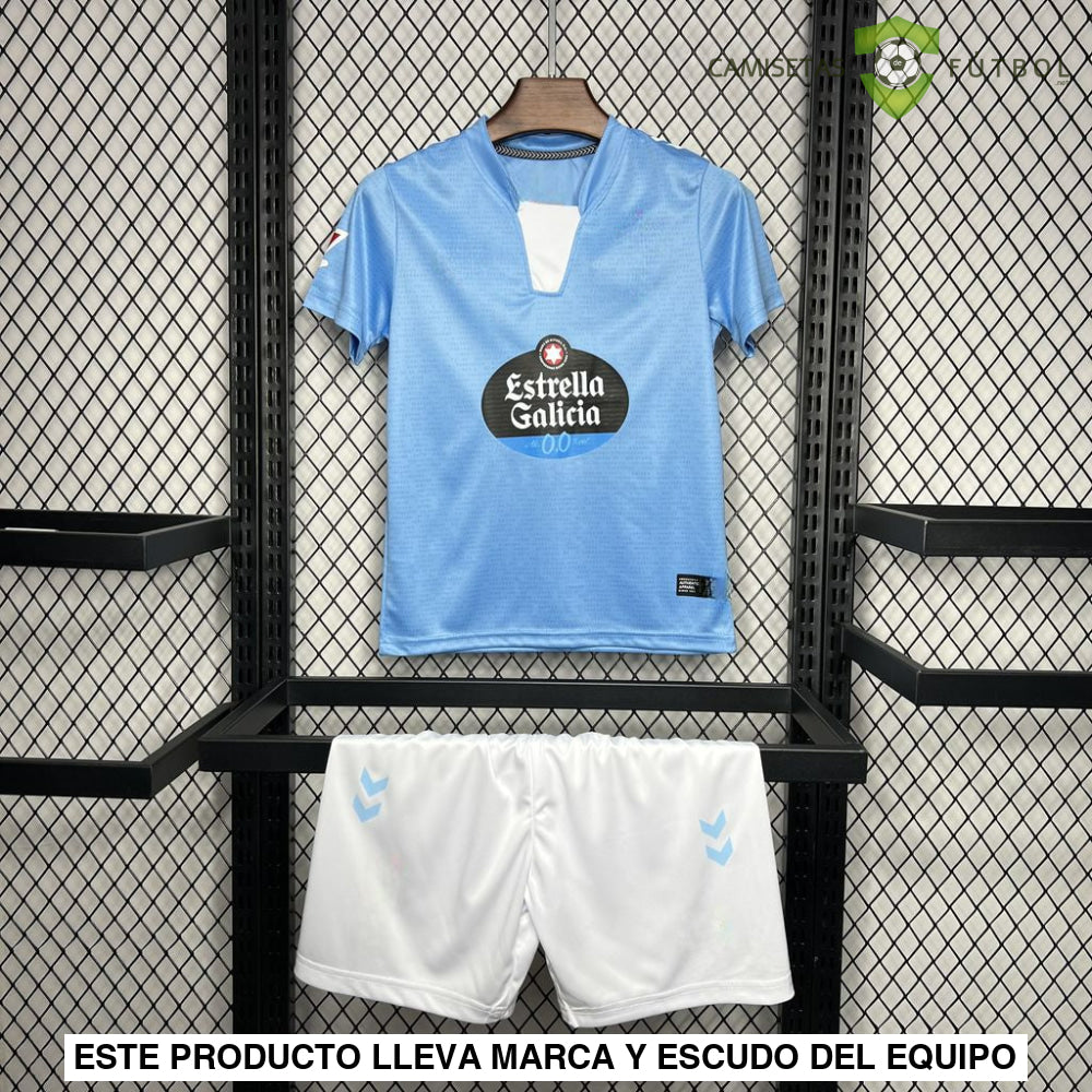 Equipación Celta De Vigo 24-25 Local Niño Personalizado