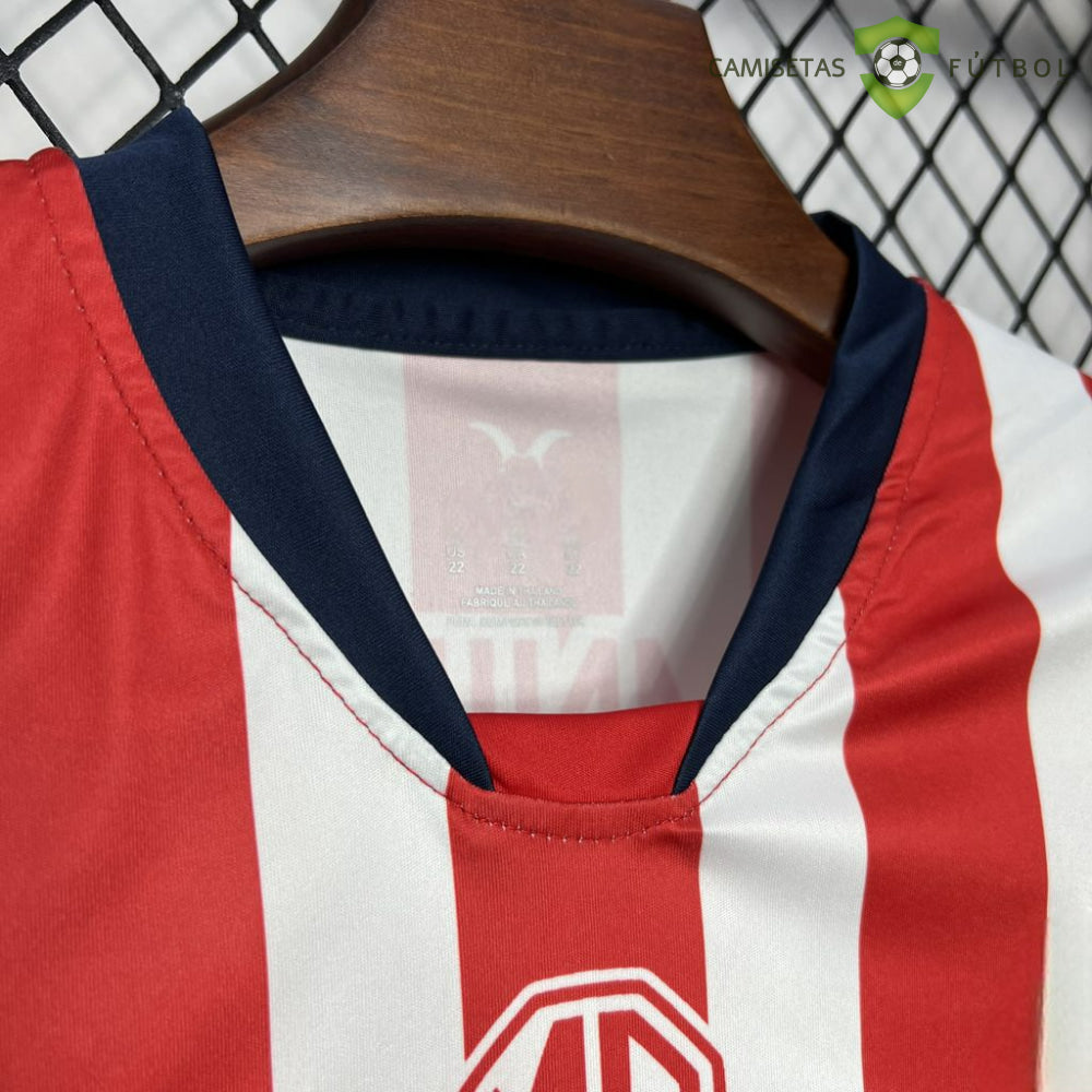 Equipación Chivas Guadalajara 24-25 Local Niño Personalizado