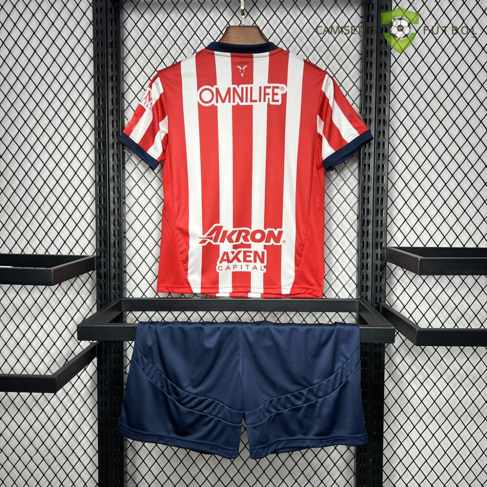 Equipación Chivas Guadalajara 24-25 Local Niño Personalizado