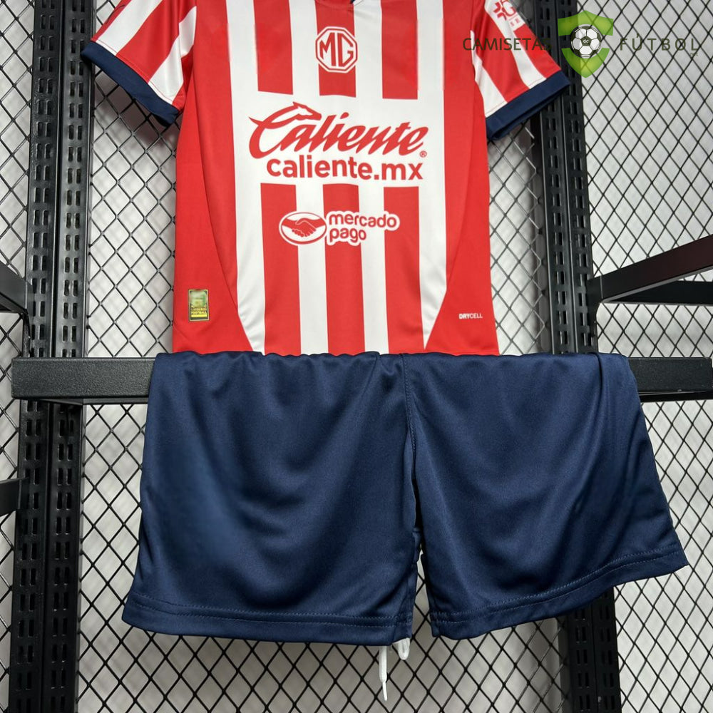 Equipación Chivas Guadalajara 24-25 Local Niño Personalizado