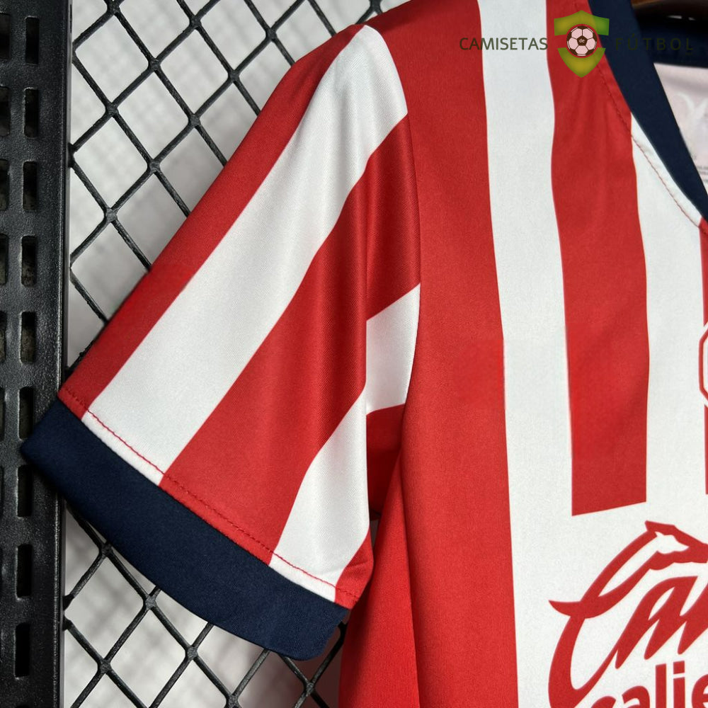 Equipación Chivas Guadalajara 24-25 Local Niño Personalizado