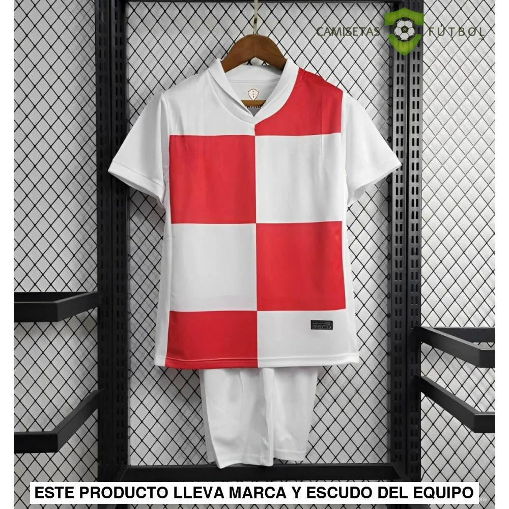 Equipación Croacia 24-25 Local Uefa Euro 2024 Niño Personalizado