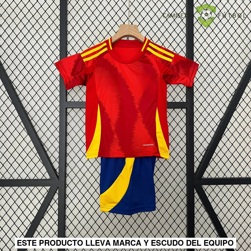 Equipación España 24-25 Local Uefa Euro 2024 Niño Personalizado