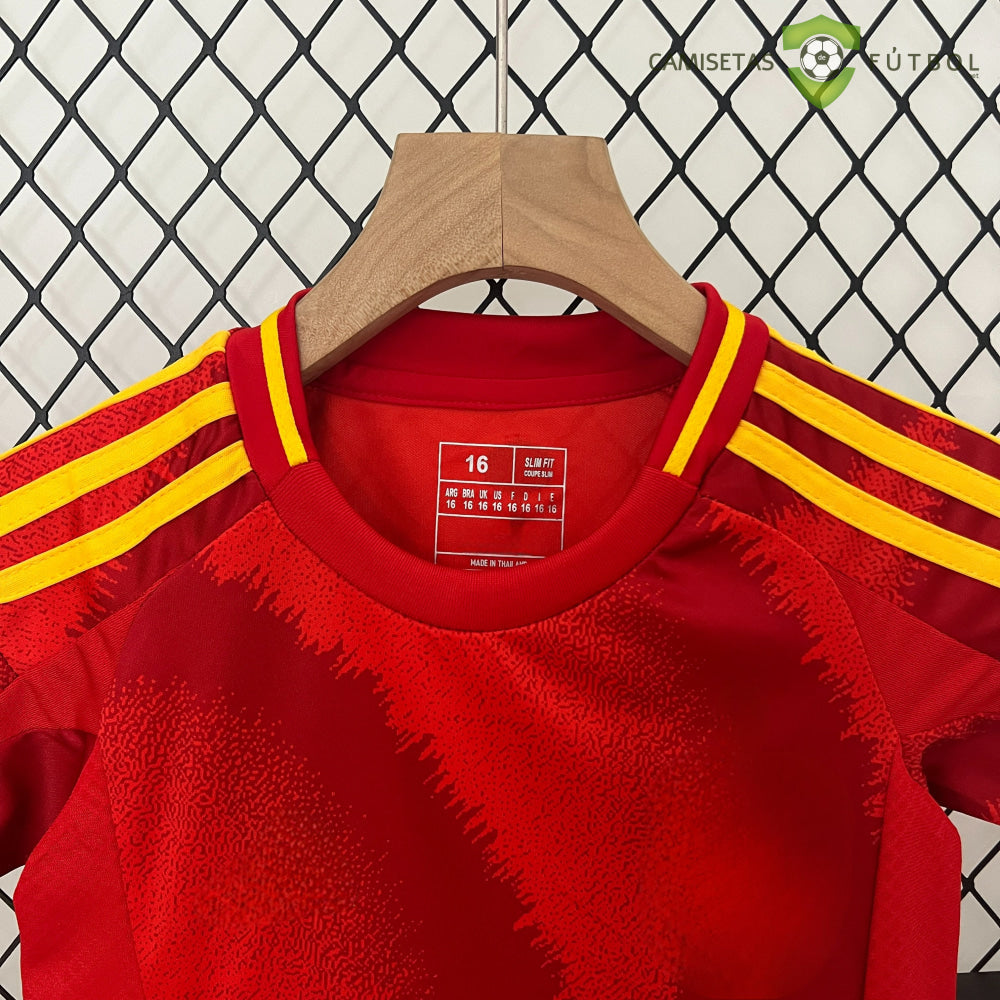 Equipación España 24-25 Local Uefa Euro 2024 Niño Personalizado