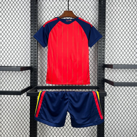 Vista trasera de la equipación España 26-27 local niño Mundial 2026