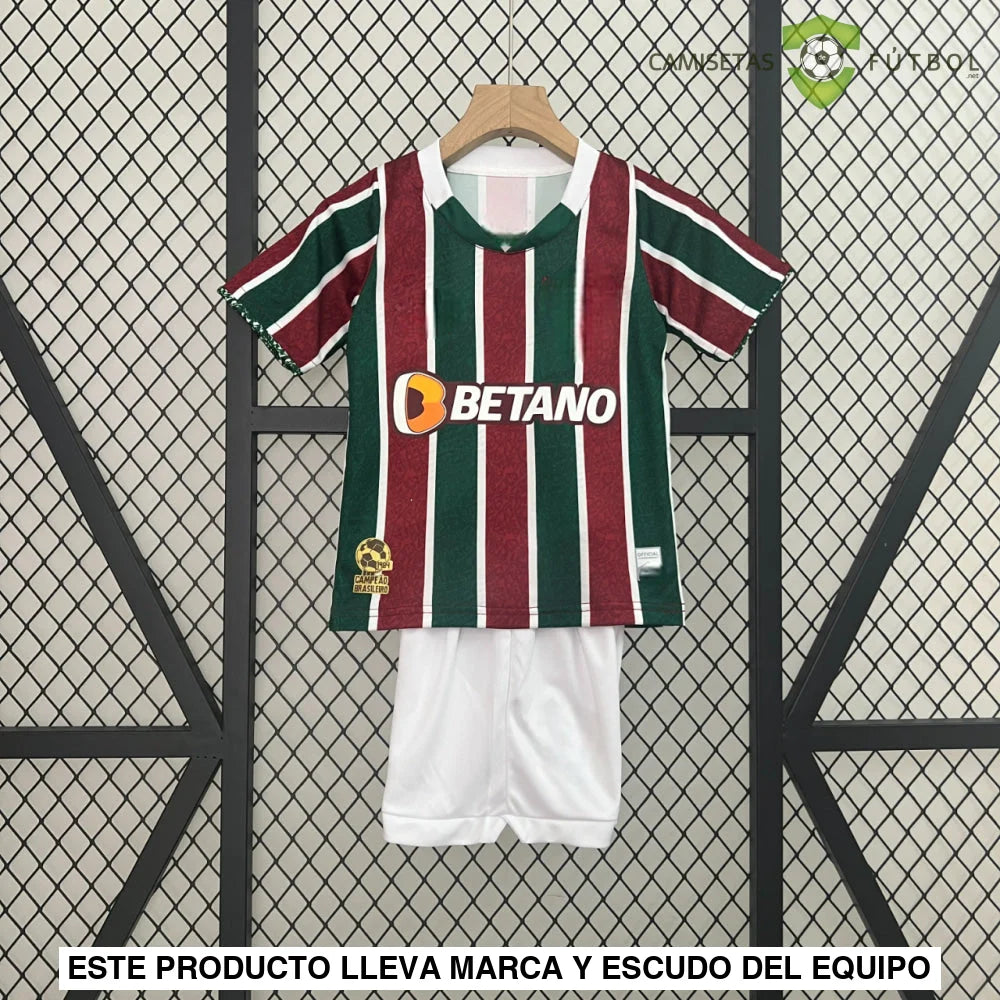 Equipación Fluminense 24-25 Local Niño Personalizado