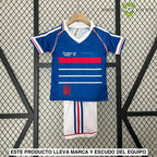 Equipación Francia 98 - 99 Local Niño (Versión Retro) Personalizado