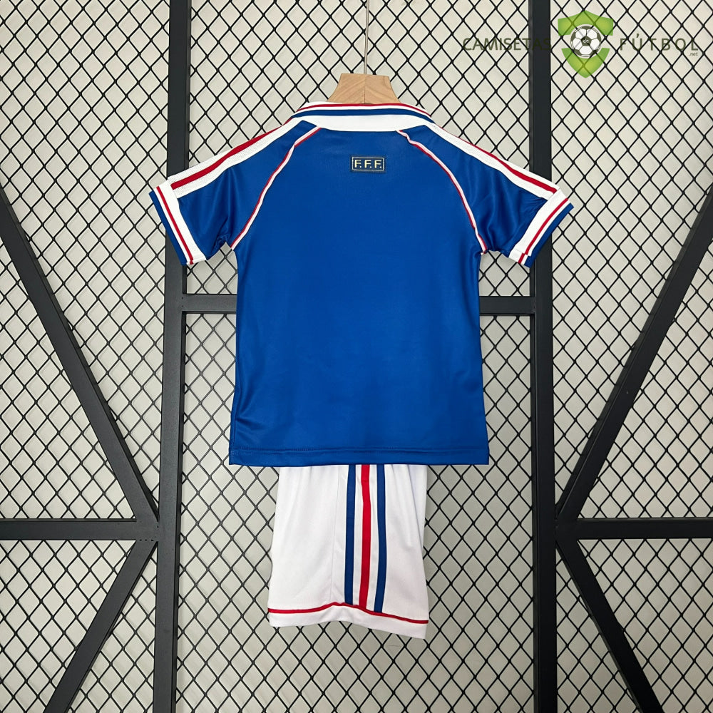 Equipación Francia 98 - 99 Local Niño (Versión Retro) Personalizado