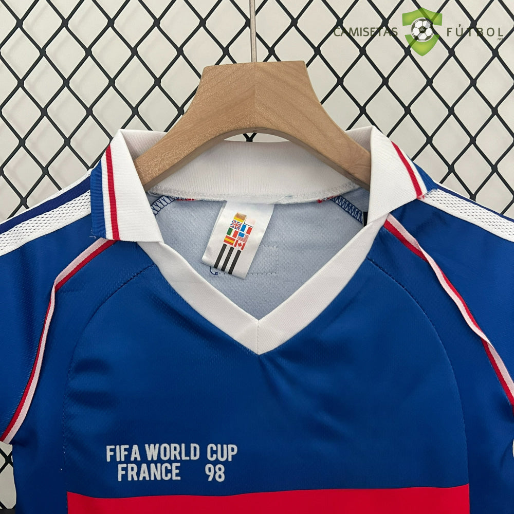 Equipación Francia 98 - 99 Local Niño (Versión Retro) Personalizado