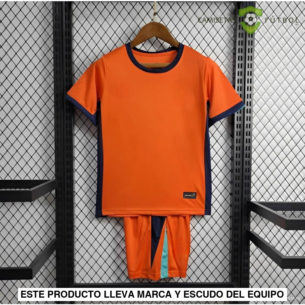 Equipación Holanda 24-25 Local Uefa Euro 2024 Niño Personalizado