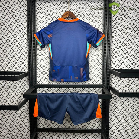 Equipación Holanda 24-25 Visitante Uefa Euro 2024 Niño Personalizado
