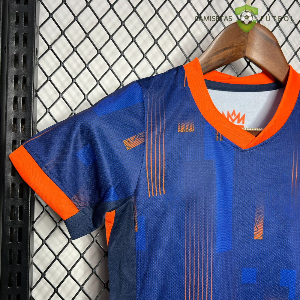 Equipación Holanda 24-25 Visitante Uefa Euro 2024 Niño Personalizado