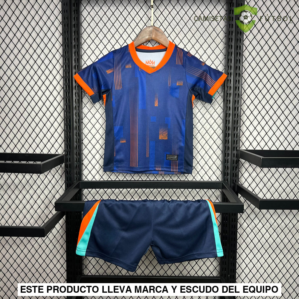 Equipación Holanda 24-25 Visitante Uefa Euro 2024 Niño Personalizado