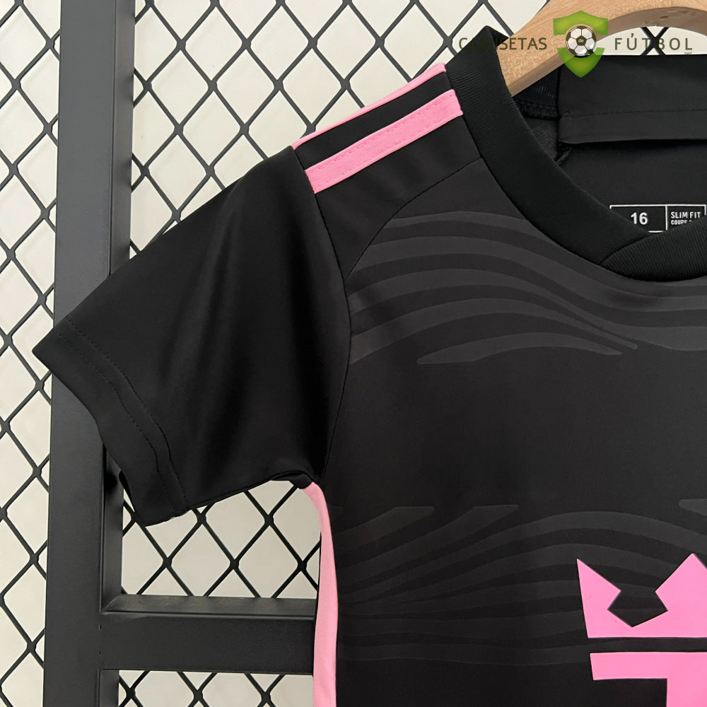 Equipación Inter Miami 24 - 25 Visitante Niño Parche Especial