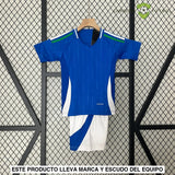 Equipación Italia 24-25 Local Uefa Euro 2024 Niño Personalizado