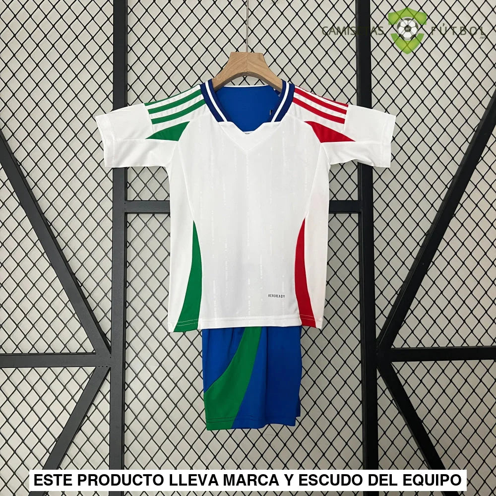 Equipación Italia 24-25 Visitante Uefa Euro 2024 Niño Personalizado