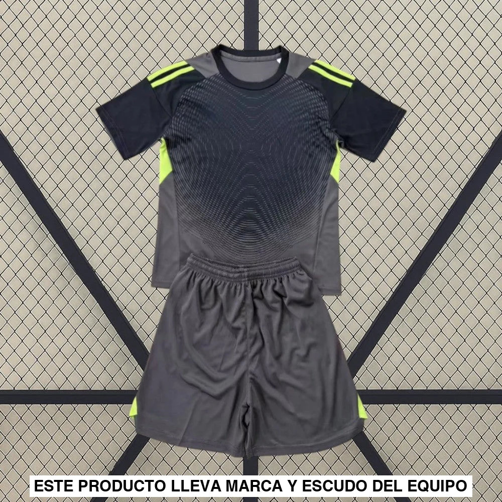 Equipación Juventus 25 26 Portero Negro Niño Equipación Niño