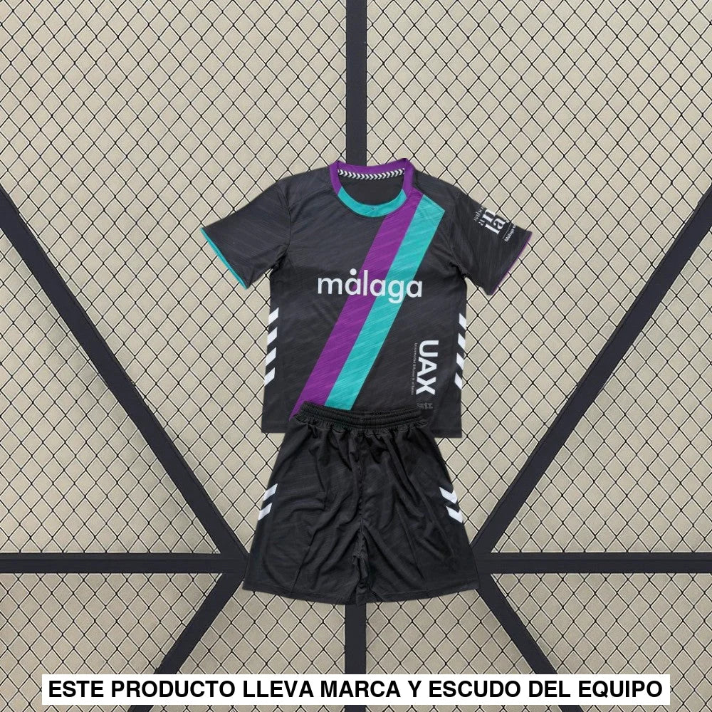 Equipación Malaga 25-26 Visitante Niño Equipación Niño