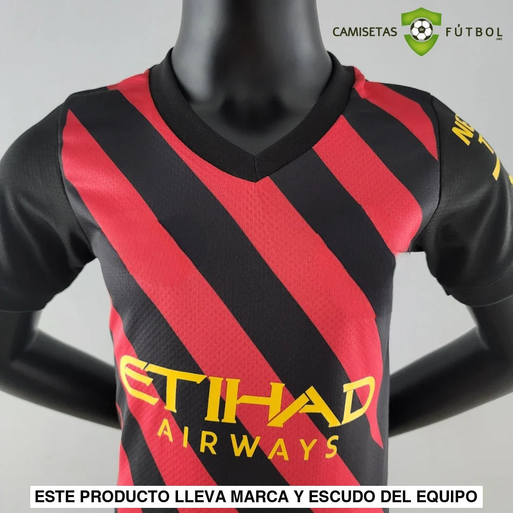 Kit Infantil Manchester City 22-23 Visitante Personalizado