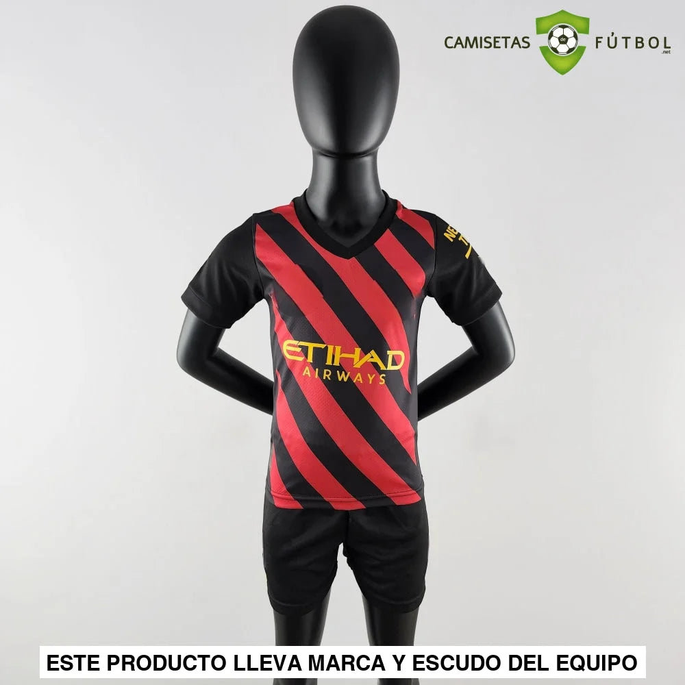 Kit Infantil Manchester City 22-23 Visitante Personalizado