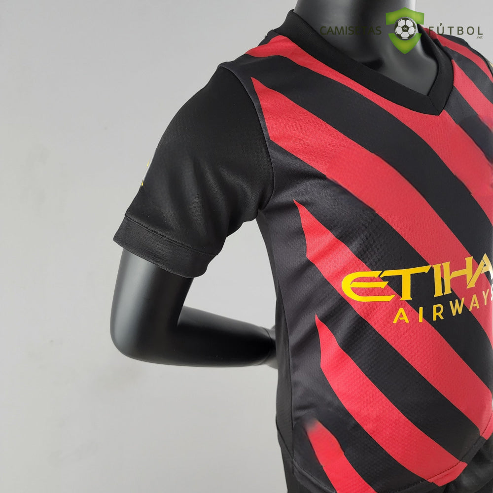 Kit Infantil Manchester City 22-23 Visitante Personalizado