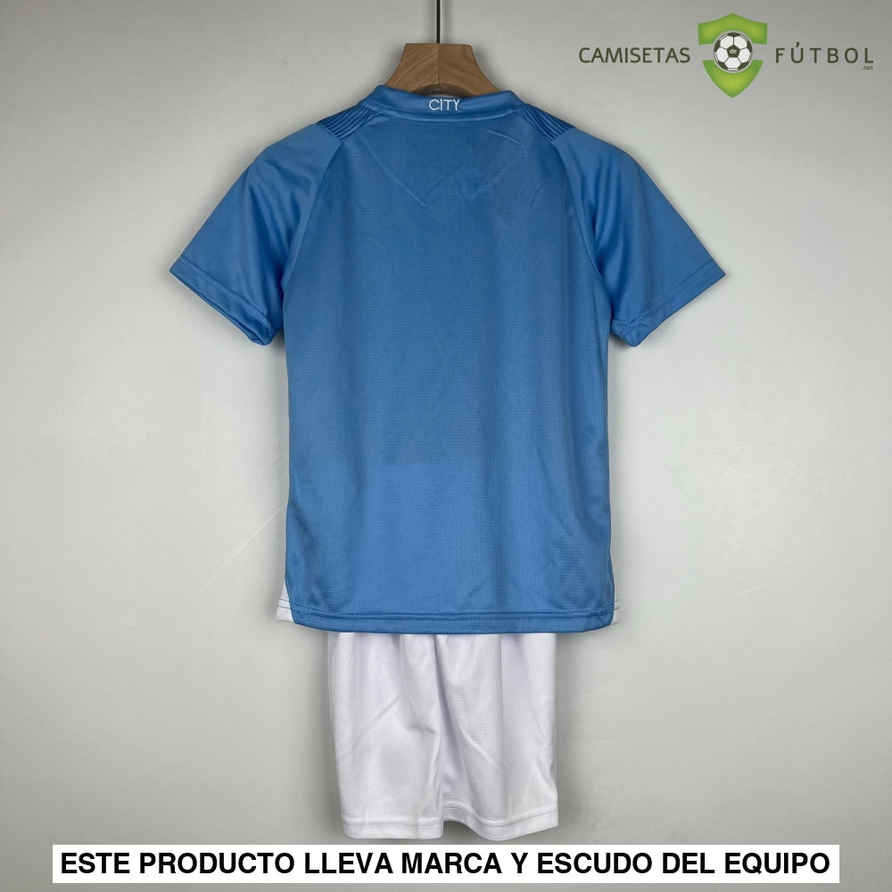 Kit Infantil Manchester City 23-24 Local Personalizado