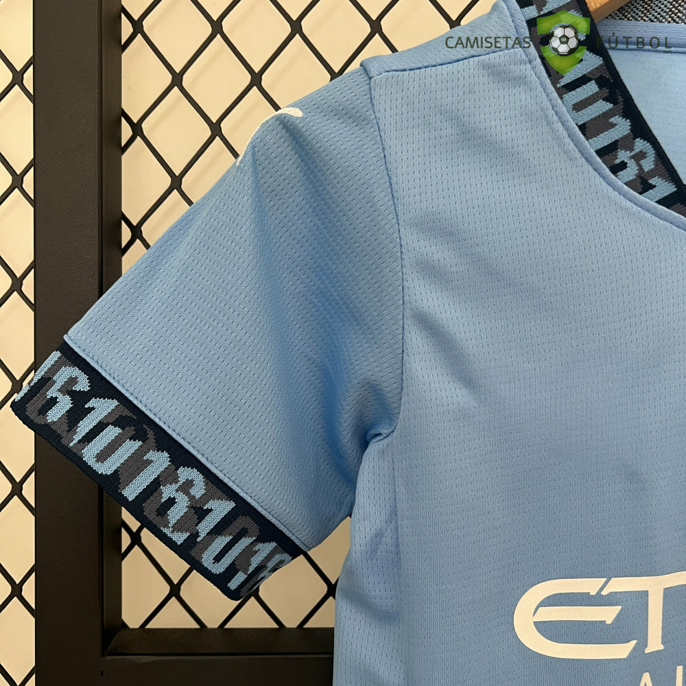 Equipación Manchester City 24-25 Local Niño Personalizado