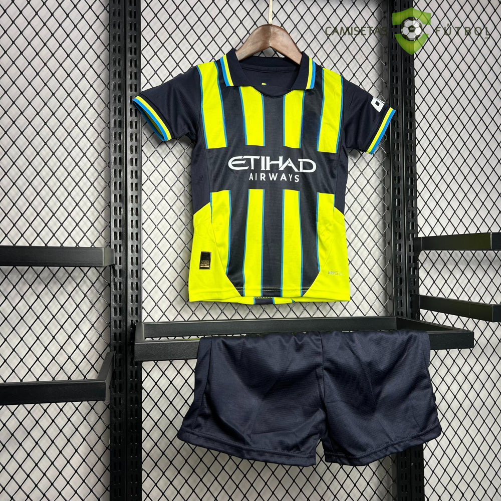 Equipación Manchester City 24-25 Visitante Niño Personalizado