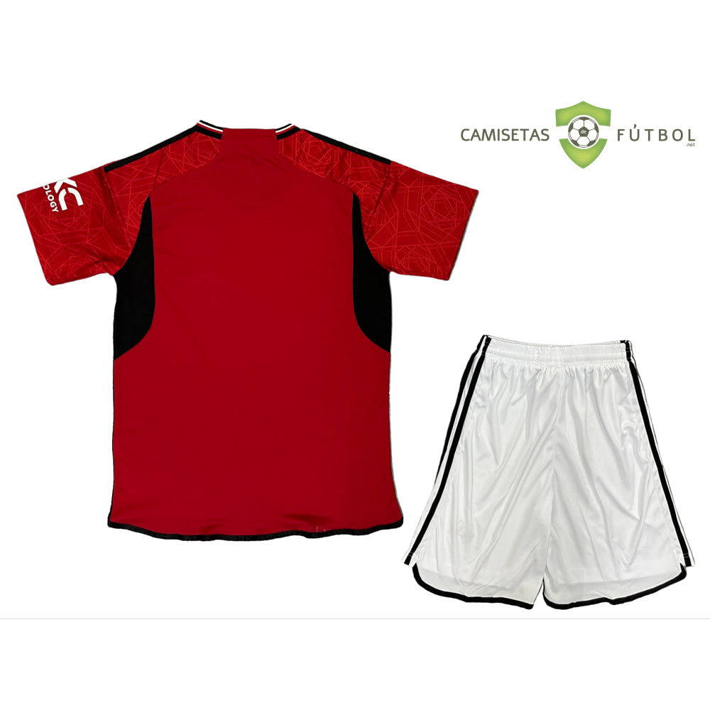 Kit Infantil Manchester United 23-24 Local Personalizado