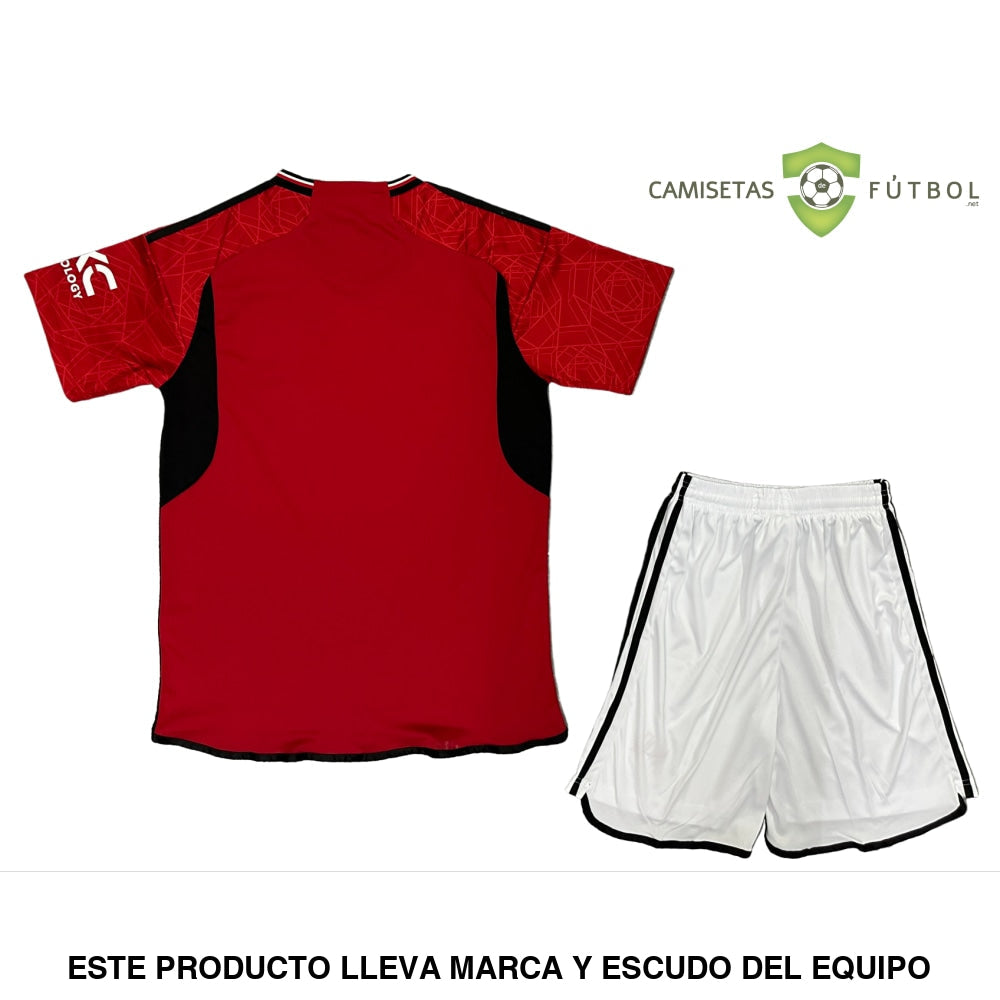 Kit Infantil Manchester United 23-24 Local Personalizado