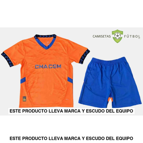 Equipación Marseille 24-25 3ª Niño Personalizado