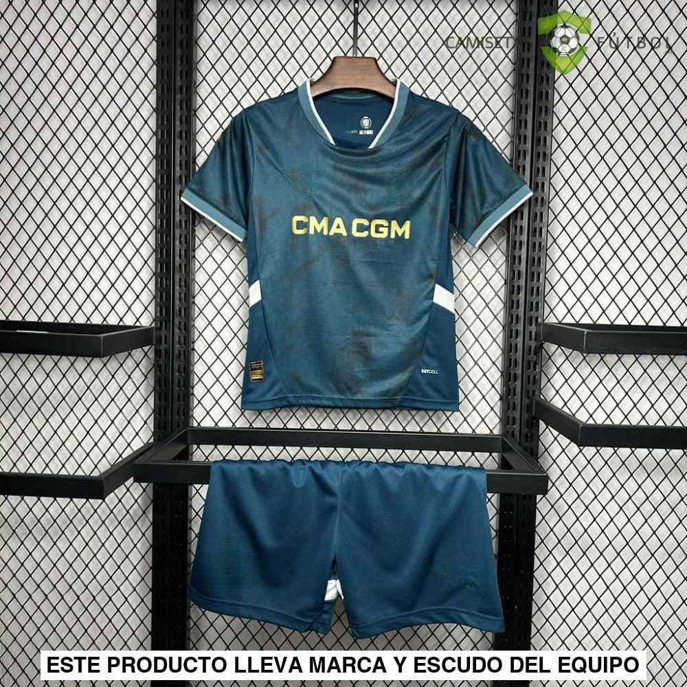Equipación Marseille 24-25 Visitante Niño Personalizado