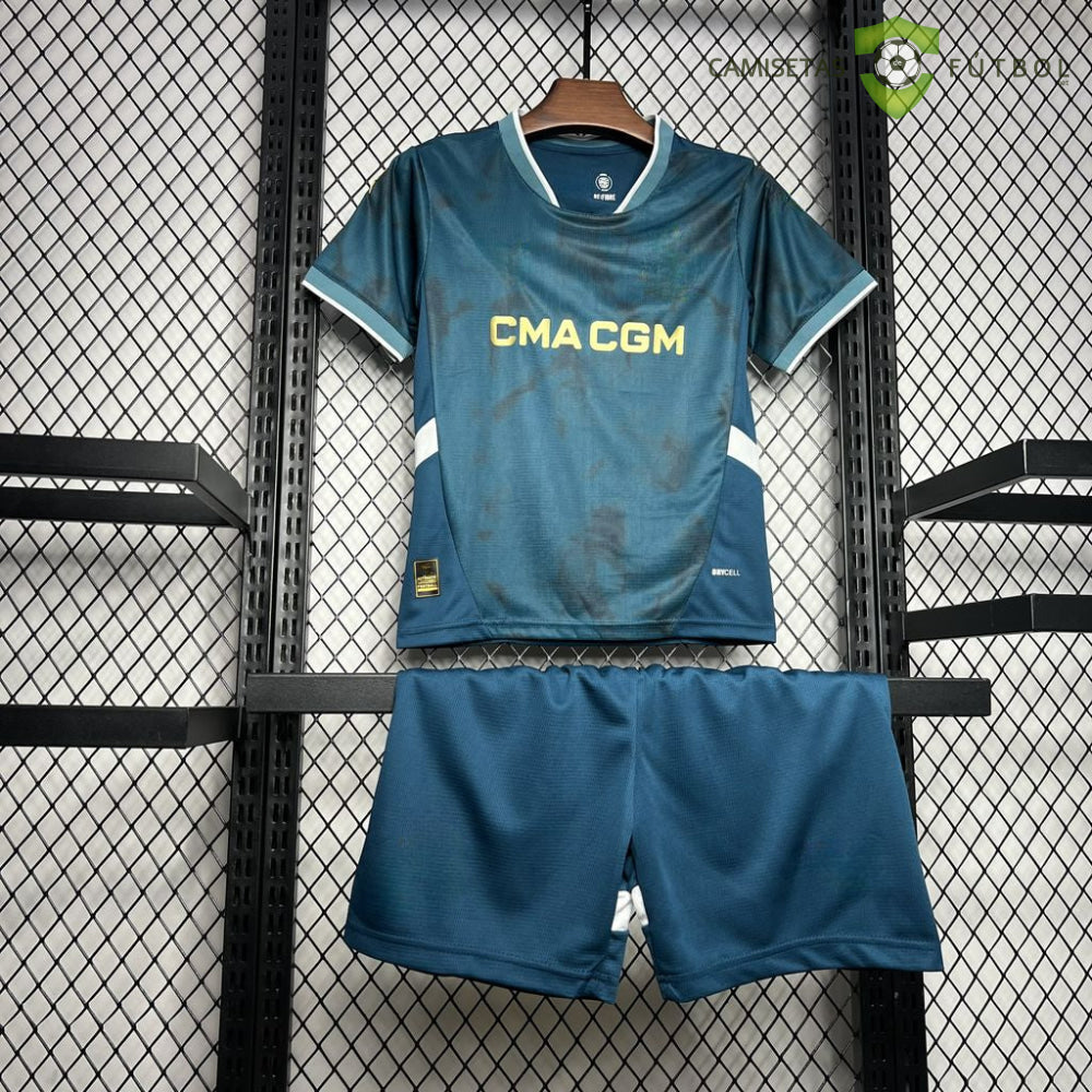 Equipación Marseille 24-25 Visitante Niño Personalizado