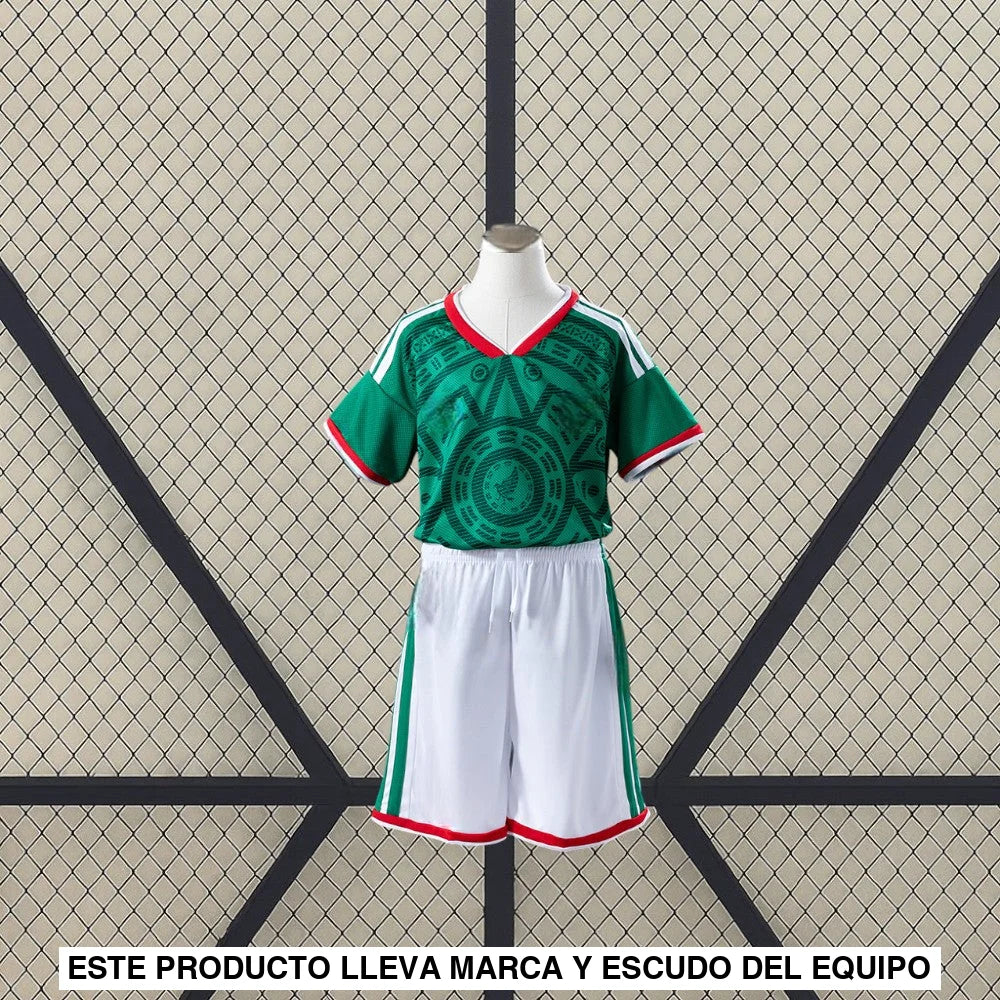 Equipación Mexico 25-26 Local FIFA 2026 Niño Equipación Niño