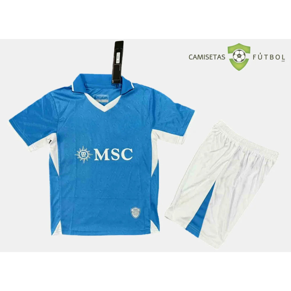 Equipación Napoli 24-25 Local Niño Parche Especial