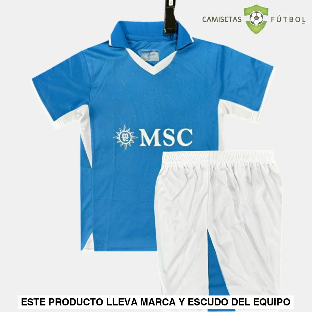 Equipación Napoli 24-25 Local Niño Parche Especial