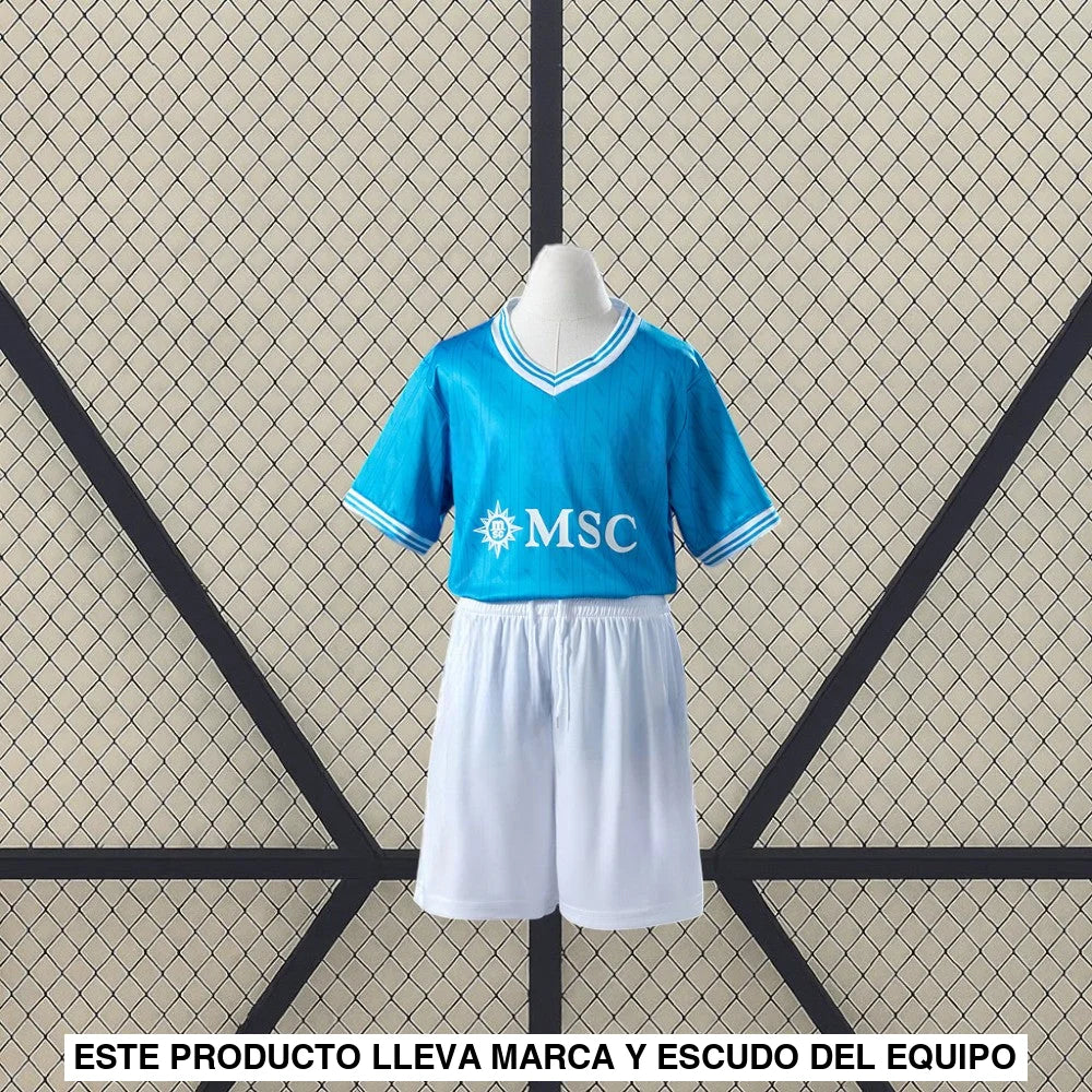 Equipación Napoli 25-26 Local Niño Equipación Niño