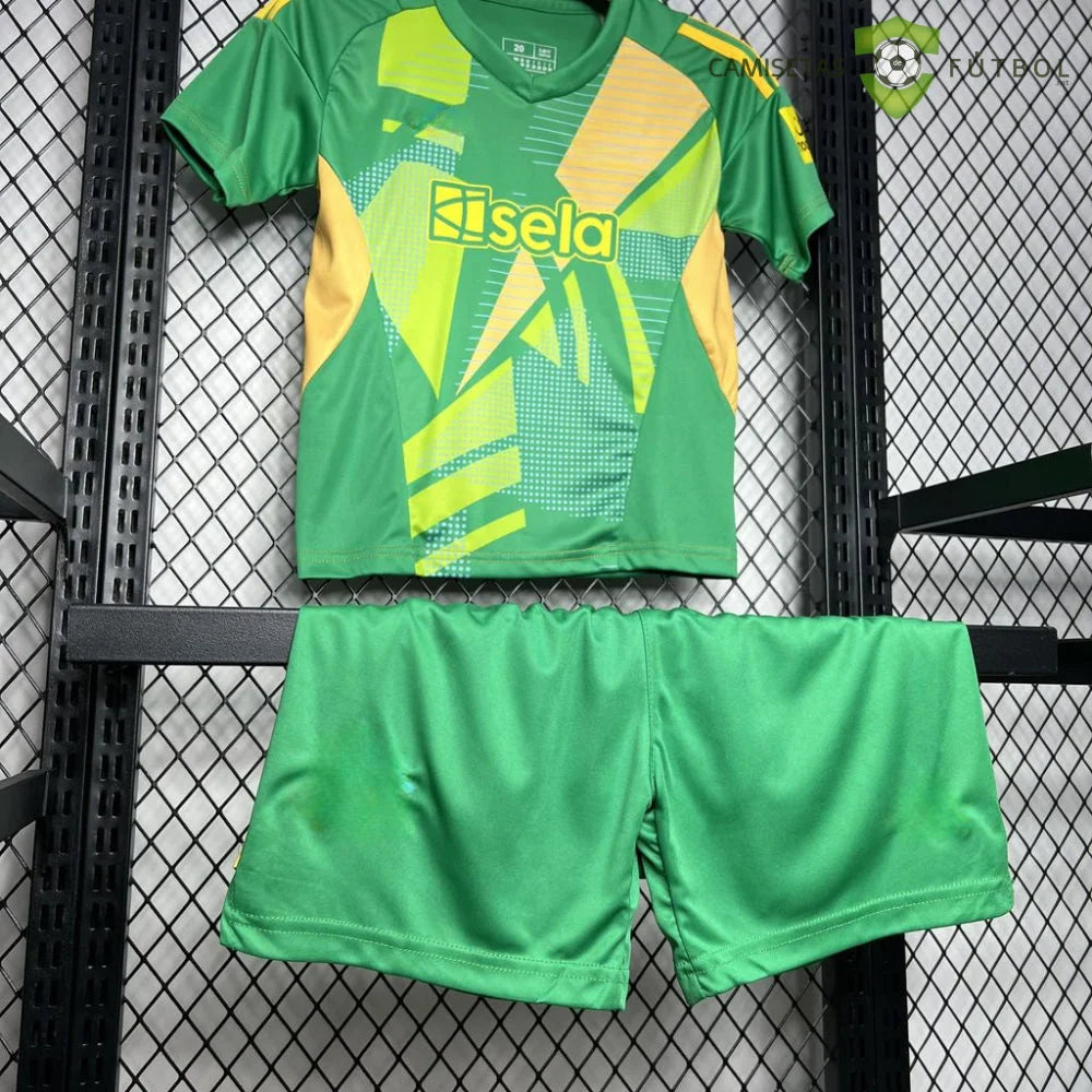 Equipación Newcastle 24-25 Portero Verde Niño Personalizado