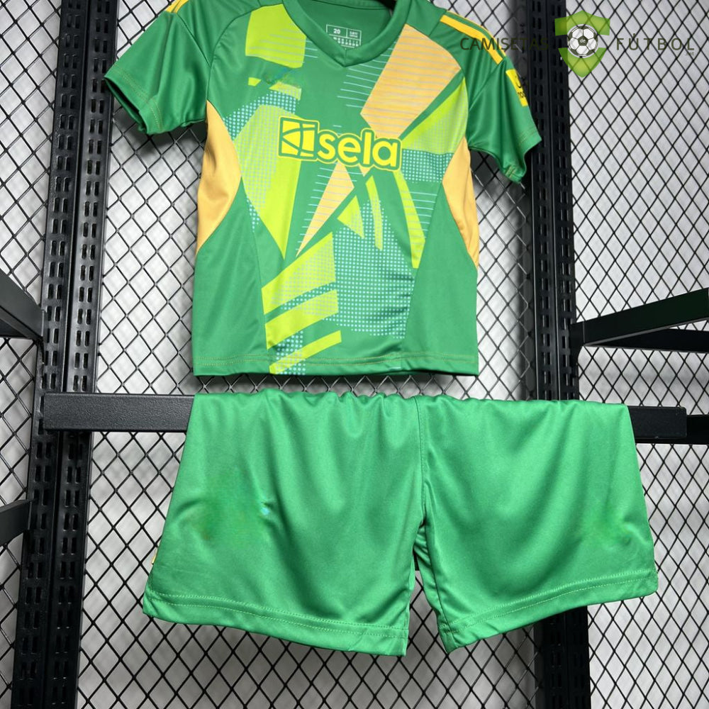 Equipación Newcastle 24-25 Portero Verde Niño Personalizado