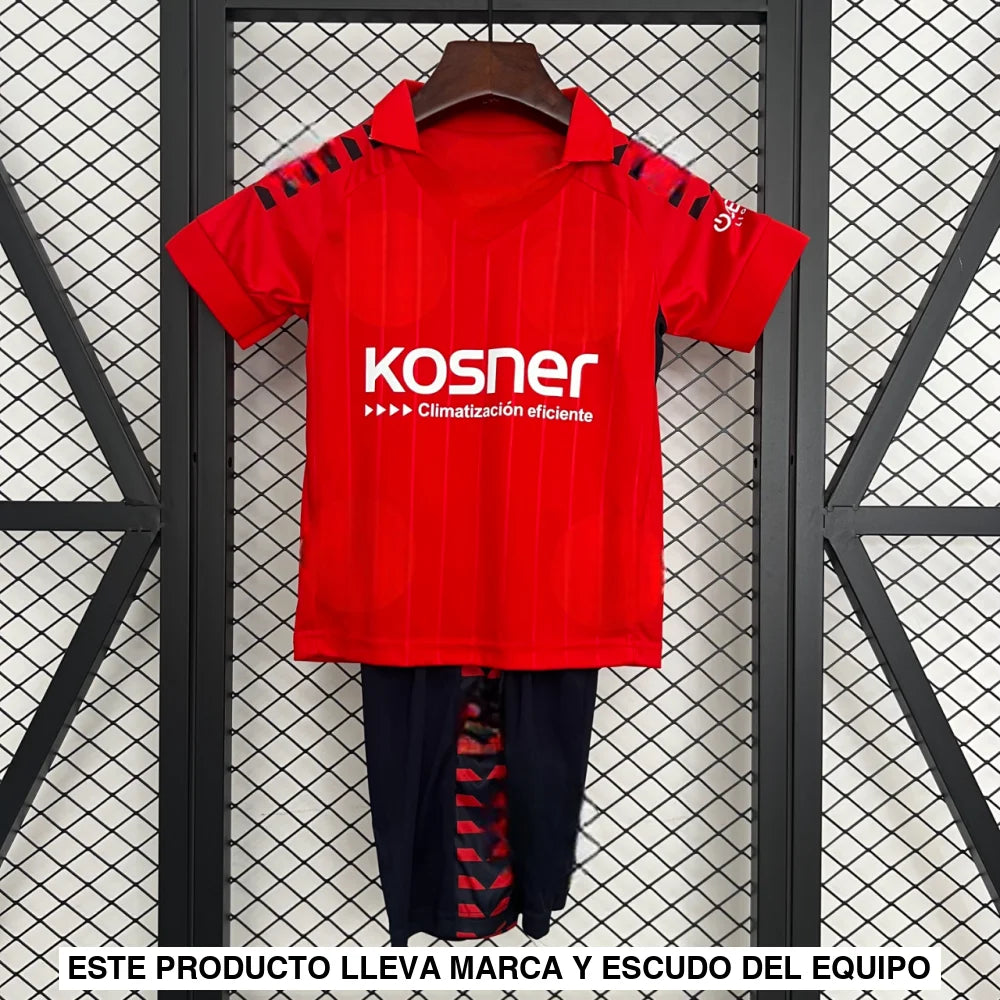 Equipación Osasuna 25 26 Local Niño Equipación Niño