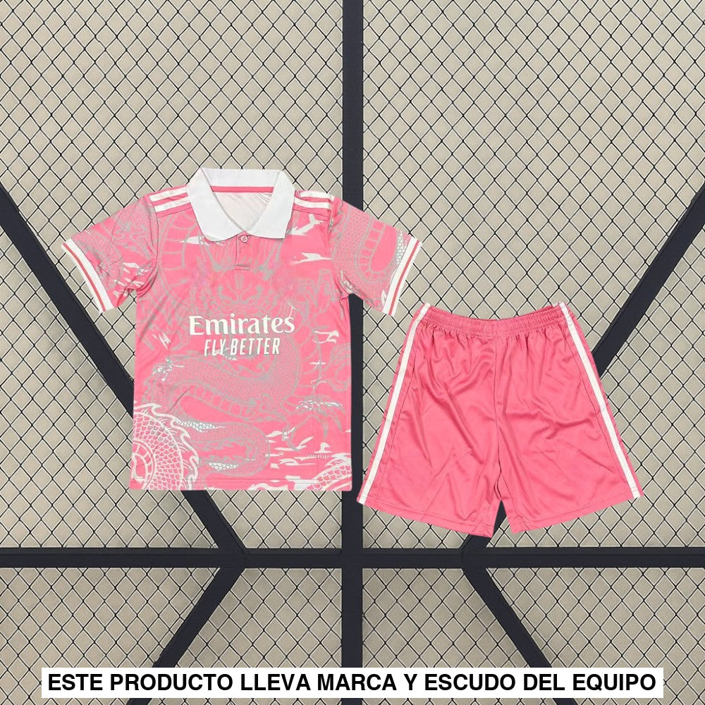 Equipación R.M. 25 26 Edición Especial Rosa Niño Equipación Niño