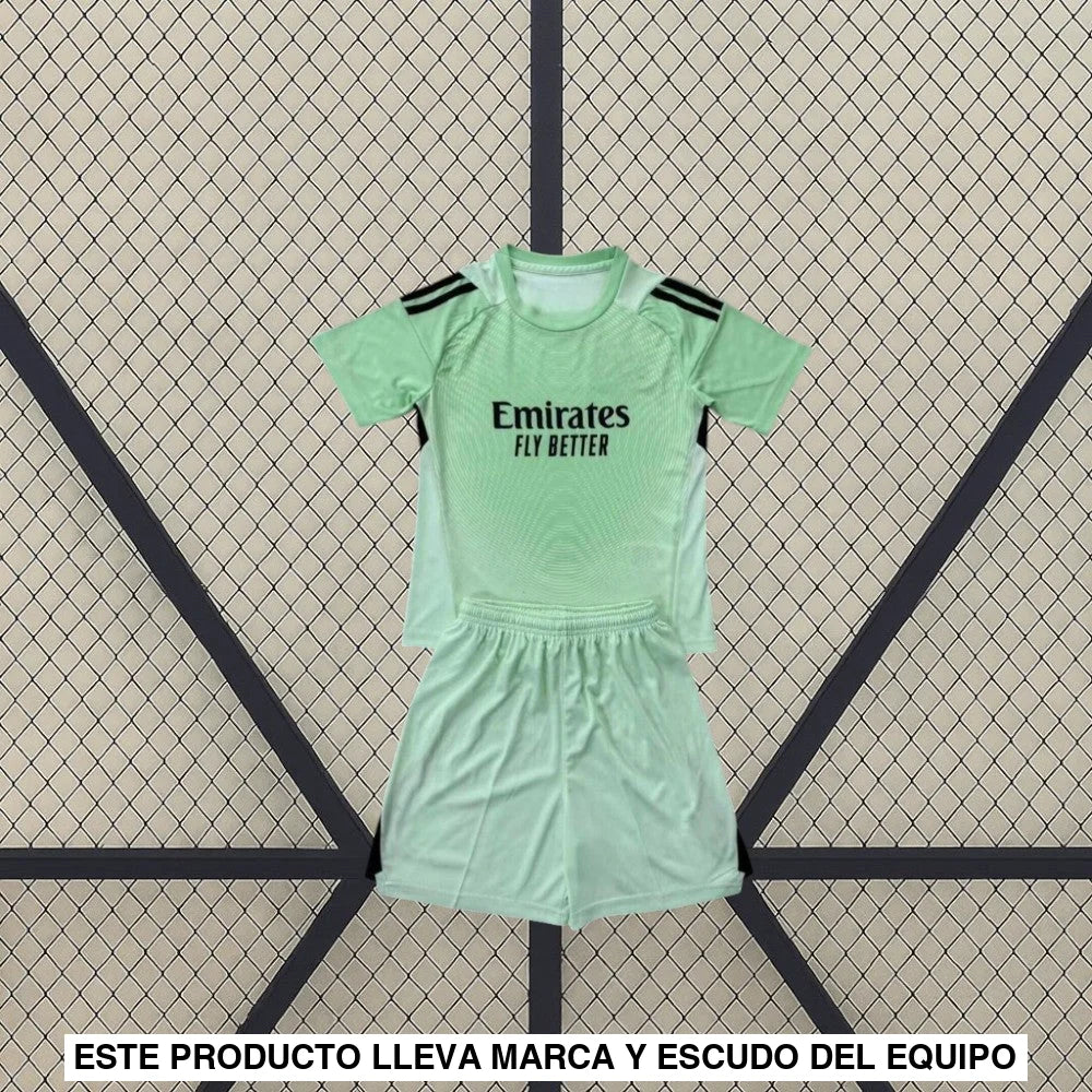 Equipación R.M. 25-26 Portero Verde Niño Equipación Niño