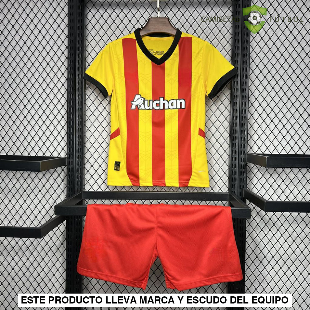 Equipación Racing Club De Lens 24-25 Local Niño Personalizado