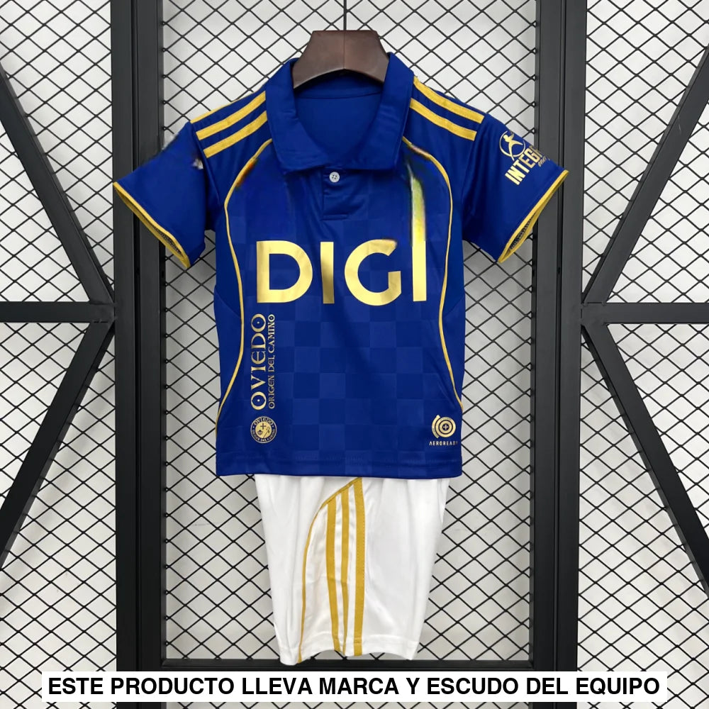Equipación Real Oviedo 25-26 Local Niño Equipación Niño