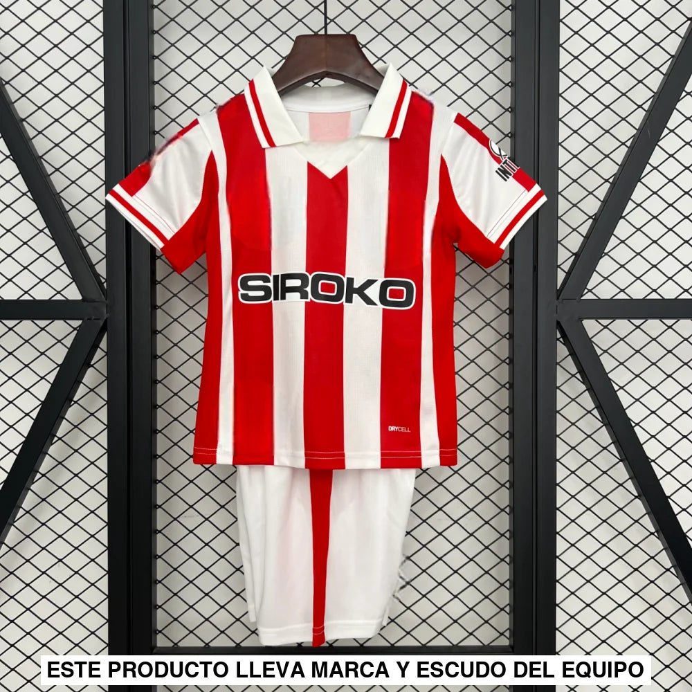 Equipación Sporting de Gijón 25-26 Local Niño Equipación Niño