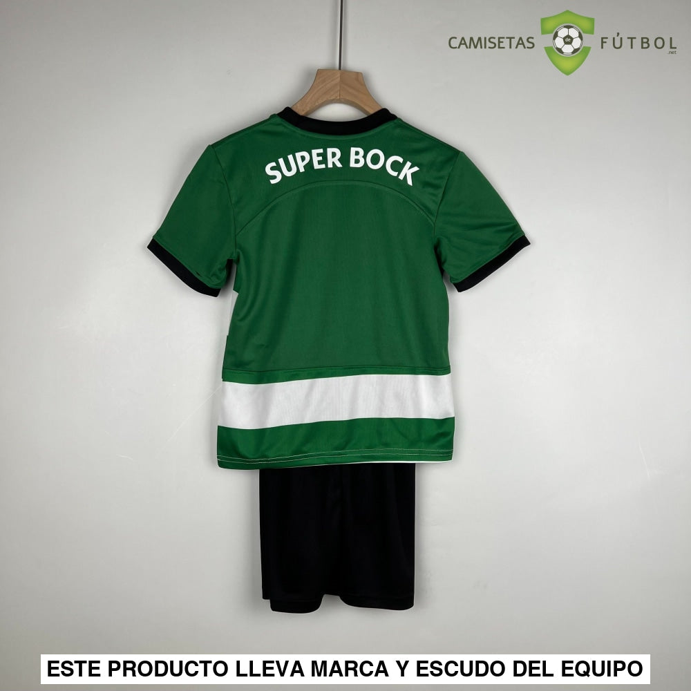 Equipación Sporting Portugal 23-24 Local Niño Personalizado