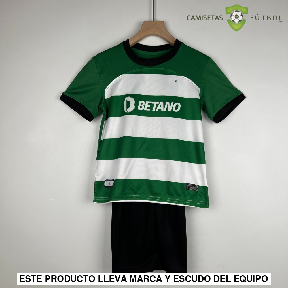 Equipación Sporting Portugal 23-24 Local Niño Personalizado